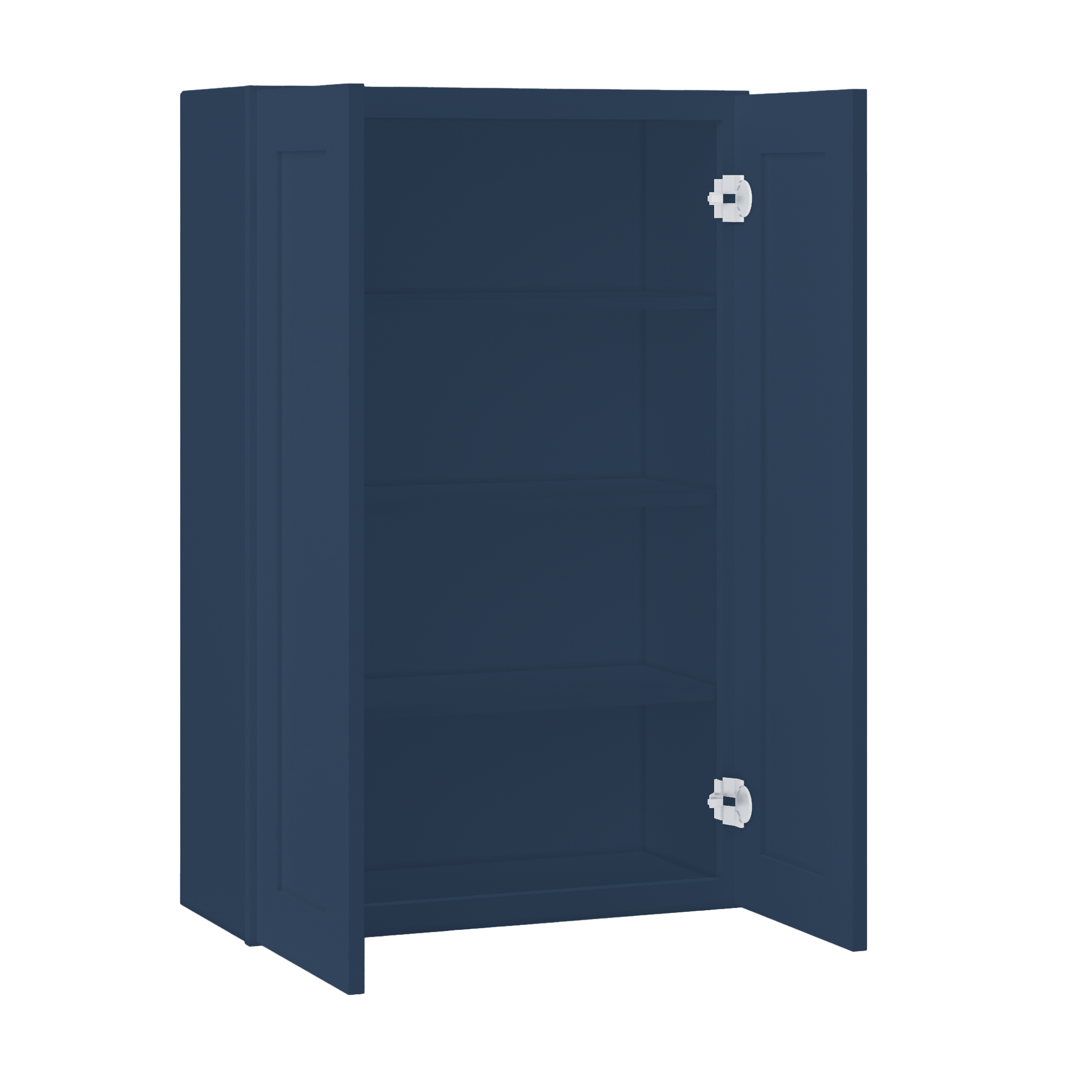 Wall Kitchen Cabinet W2742 Danbury Blue LessCare 27 in. width 42 in. height 12 in. depth - Kitchen Cabinets