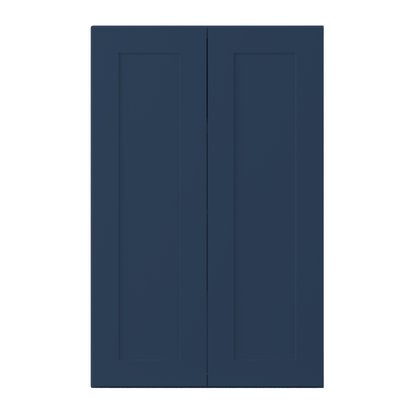 Wall Kitchen Cabinet W2742 Danbury Blue LessCare 27 in. width 42 in. height 12 in. depth - Kitchen Cabinets