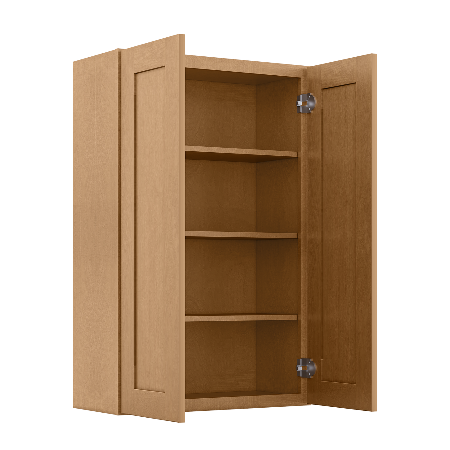 Wall Kitchen Cabinet W2742 Shaker Toffee LessCare 27 in. width 42 in. height 12 in. depth - Kitchen Cabinets