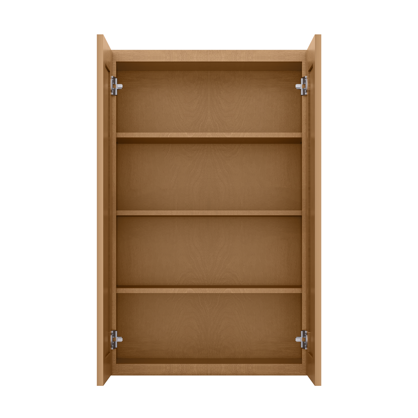 Wall Kitchen Cabinet W2742 Shaker Toffee LessCare 27 in. width 42 in. height 12 in. depth - Kitchen Cabinets