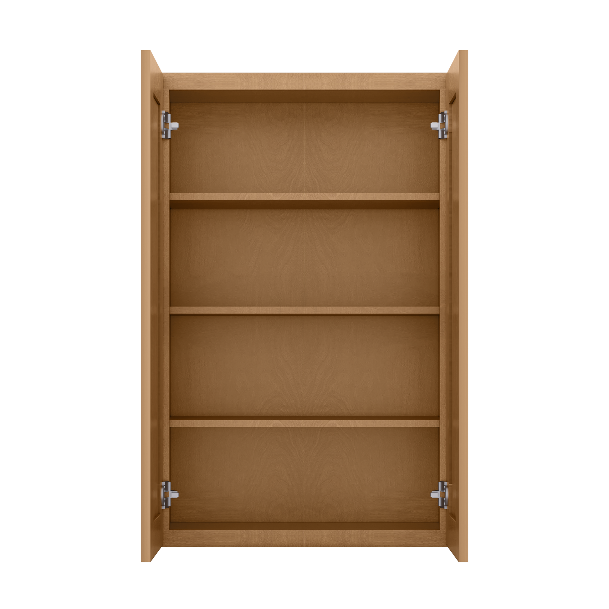 Wall Kitchen Cabinet W2742 Shaker Toffee LessCare 27 in. width 42 in. height 12 in. depth - Kitchen Cabinets