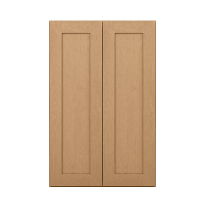 Wall Kitchen Cabinet W2742 Shaker Toffee LessCare 27 in. width 42 in. height 12 in. depth - Kitchen Cabinets