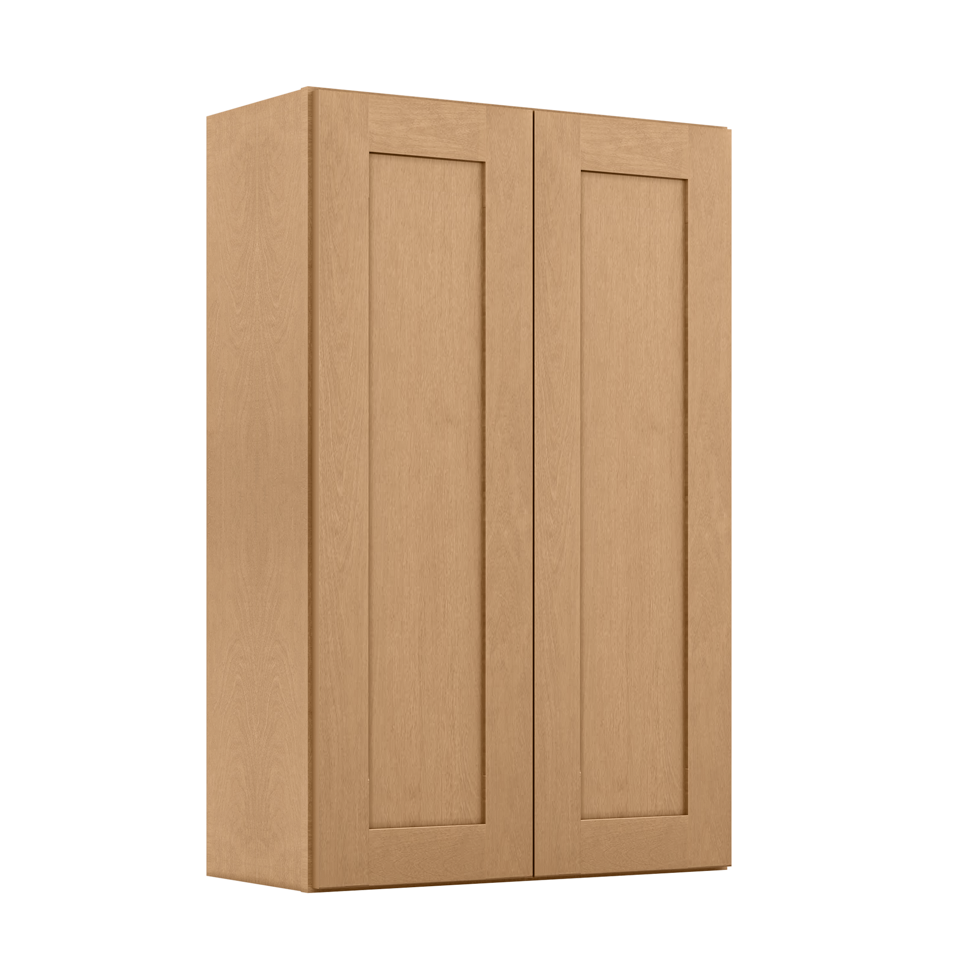 Wall Kitchen Cabinet W2742 Shaker Toffee LessCare 27 in. width 42 in. height 12 in. depth - Kitchen Cabinets