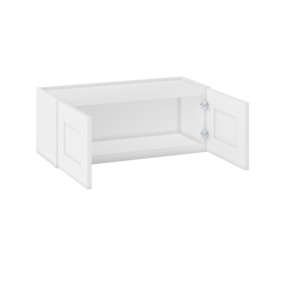 Wall Kitchen Cabinet W3012 Alpina White LessCare 30 in. width 12 in. height 12 in. depth - Kitchen Cabinets