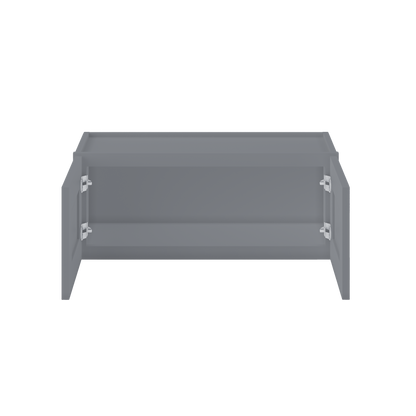 Wall Kitchen Cabinet W3012 Colonial Gray LessCare 30 in. width 12 in. height 12 in. depth - Kitchen Cabinets