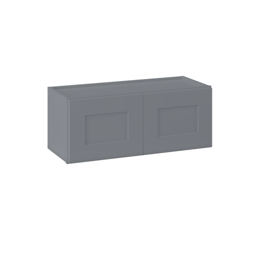 Wall Kitchen Cabinet W3012 Colonial Gray LessCare 30 in. width 12 in. height 12 in. depth - Kitchen Cabinets