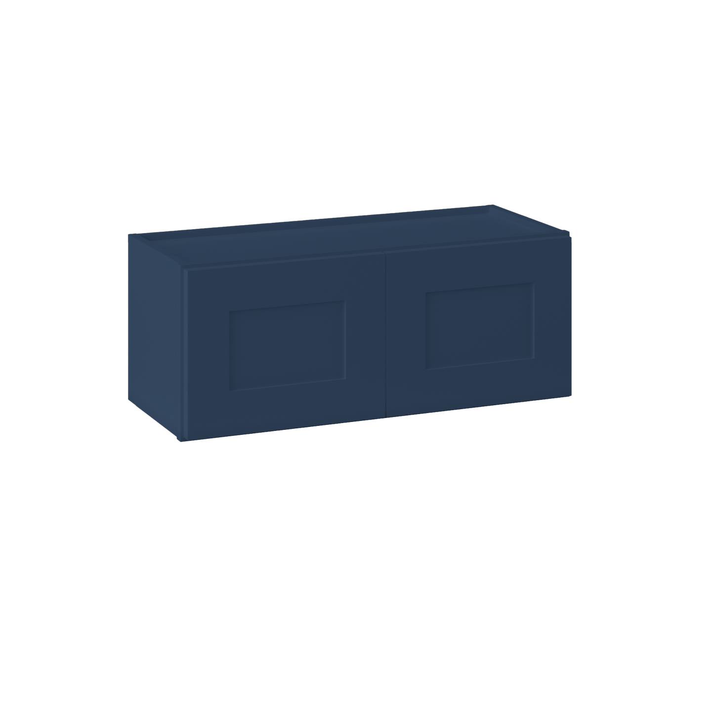 Wall Kitchen Cabinet W3012 Danbury Blue LessCare 30 in. width 12 in. height 12 in. depth - Kitchen Cabinets