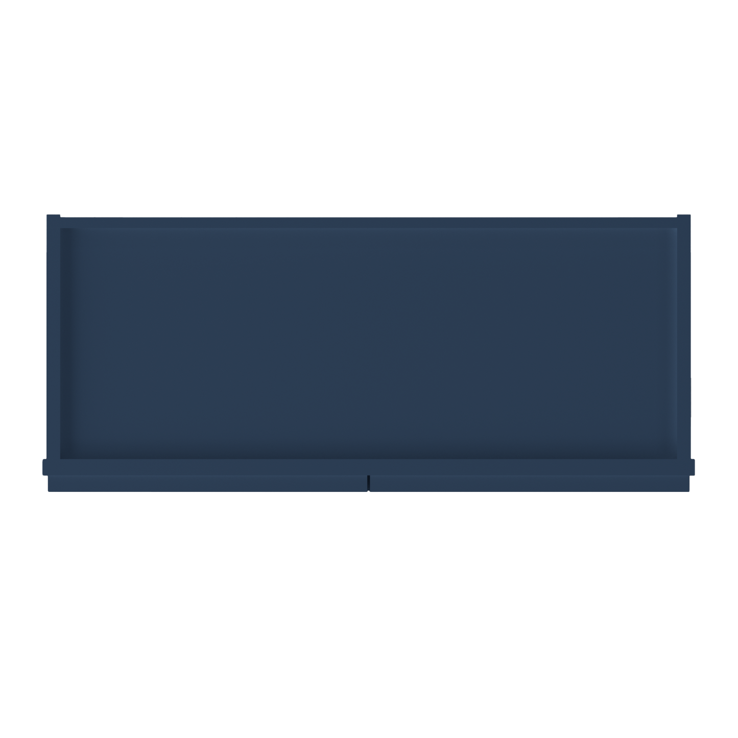 Wall Kitchen Cabinet W3012 Danbury Blue LessCare 30 in. width 12 in. height 12 in. depth - Kitchen Cabinets