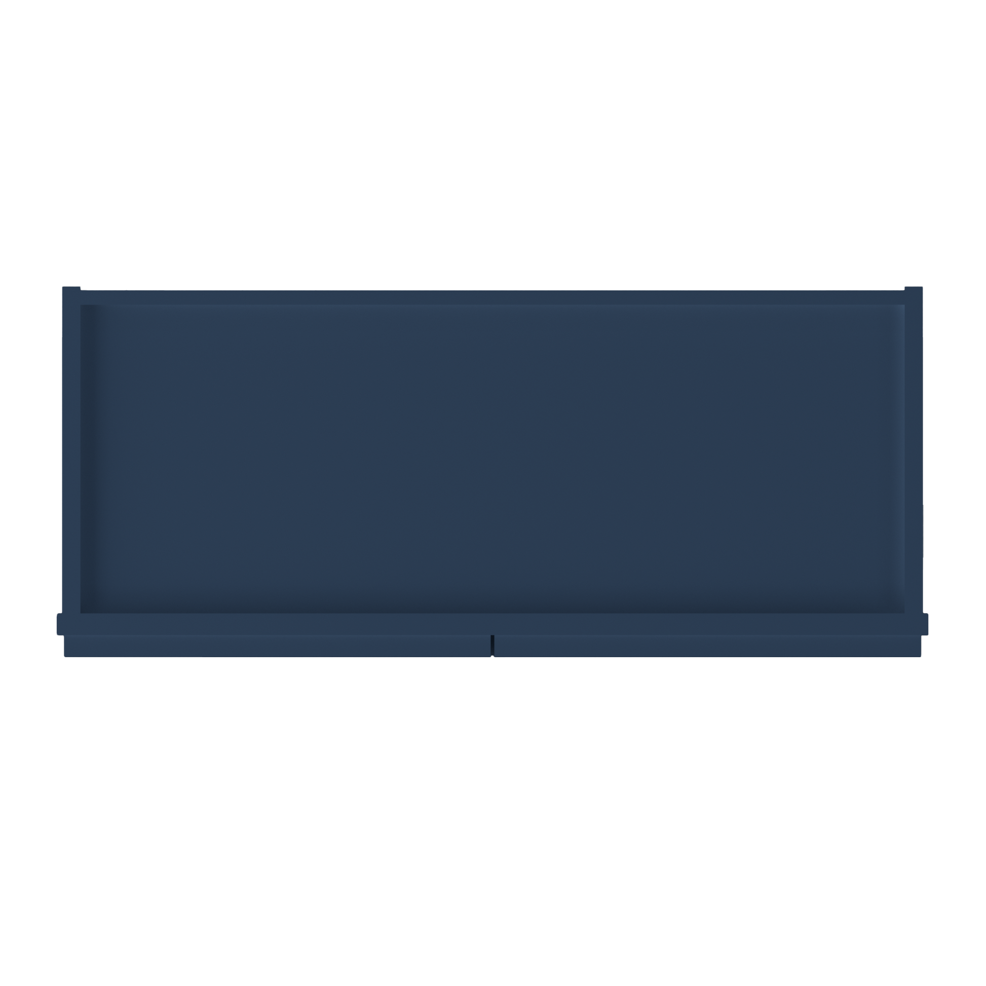 Wall Kitchen Cabinet W3012 Danbury Blue LessCare 30 in. width 12 in. height 12 in. depth - Kitchen Cabinets