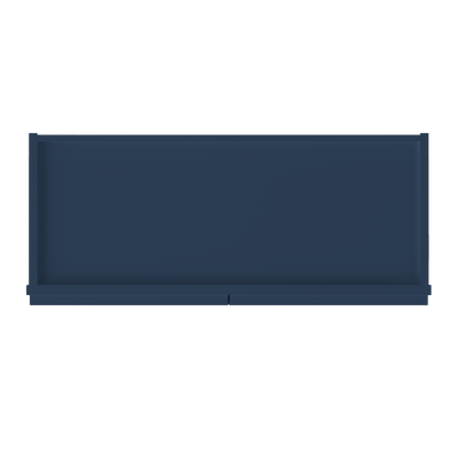 Wall Kitchen Cabinet W3012 Danbury Blue LessCare 30 in. width 12 in. height 12 in. depth - Kitchen Cabinets