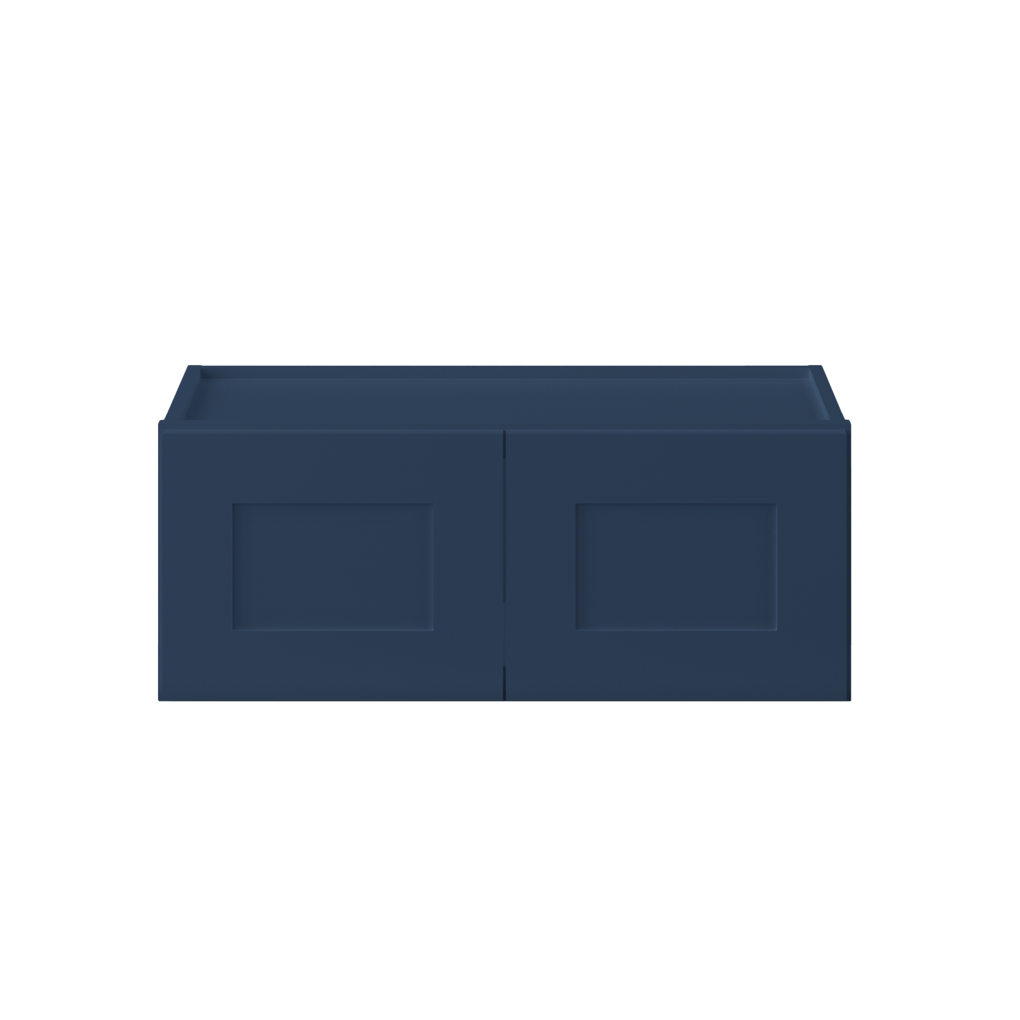 Wall Kitchen Cabinet W3012 Danbury Blue LessCare 30 in. width 12 in. height 12 in. depth - Kitchen Cabinets