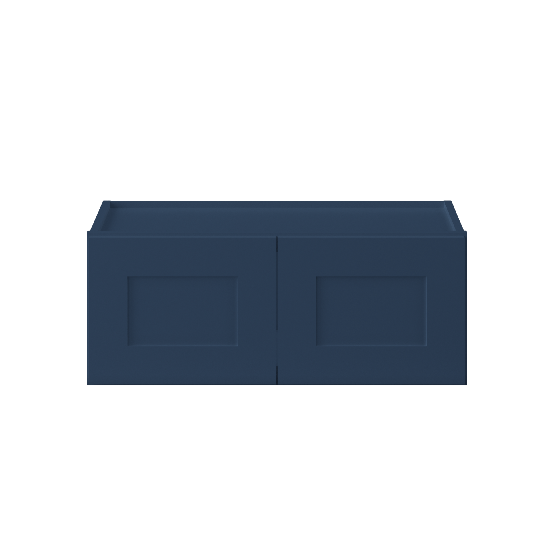 Wall Kitchen Cabinet W3012 Danbury Blue LessCare 30 in. width 12 in. height 12 in. depth - Kitchen Cabinets