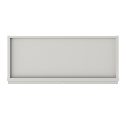 Wall Kitchen Cabinet W3012 Milan Pearl 30 in. width 12 in. height 12 in. depth - Kitchen Cabinets