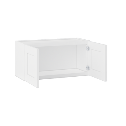 Wall Kitchen Cabinet W3015 Alpina White LessCare 30 in. width 15 in. height 12 in. depth - Kitchen Cabinets