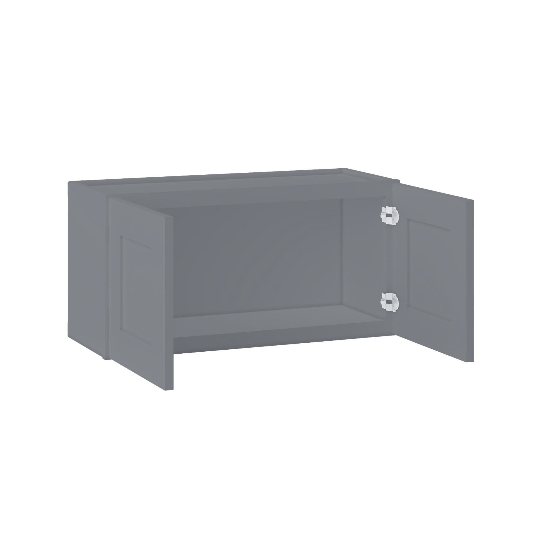 Wall Kitchen Cabinet W3015 Colonial Gray LessCare 30 in. width 15 in. height 12 in. depth - Kitchen Cabinets