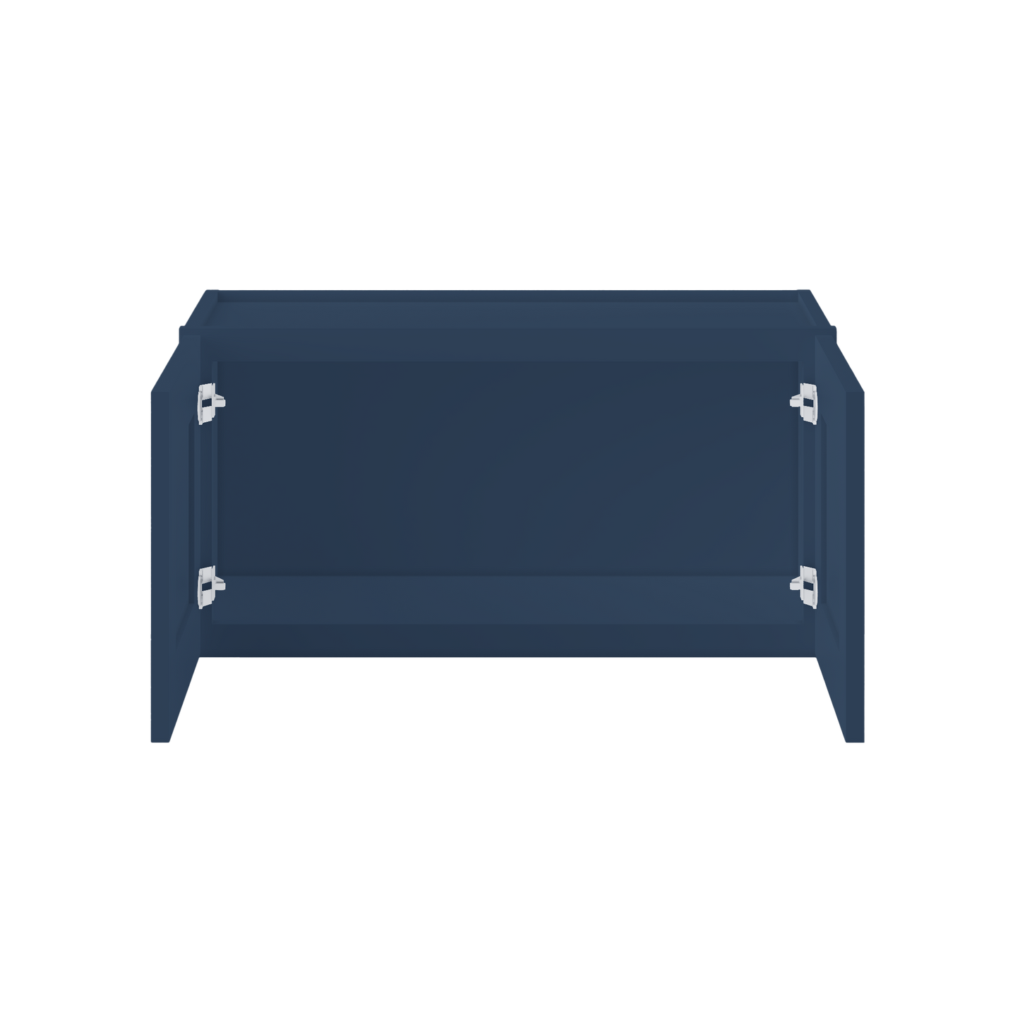 Wall Kitchen Cabinet W3015 Danbury Blue LessCare 30 in. width 15 in. height 12 in. depth - Kitchen Cabinets
