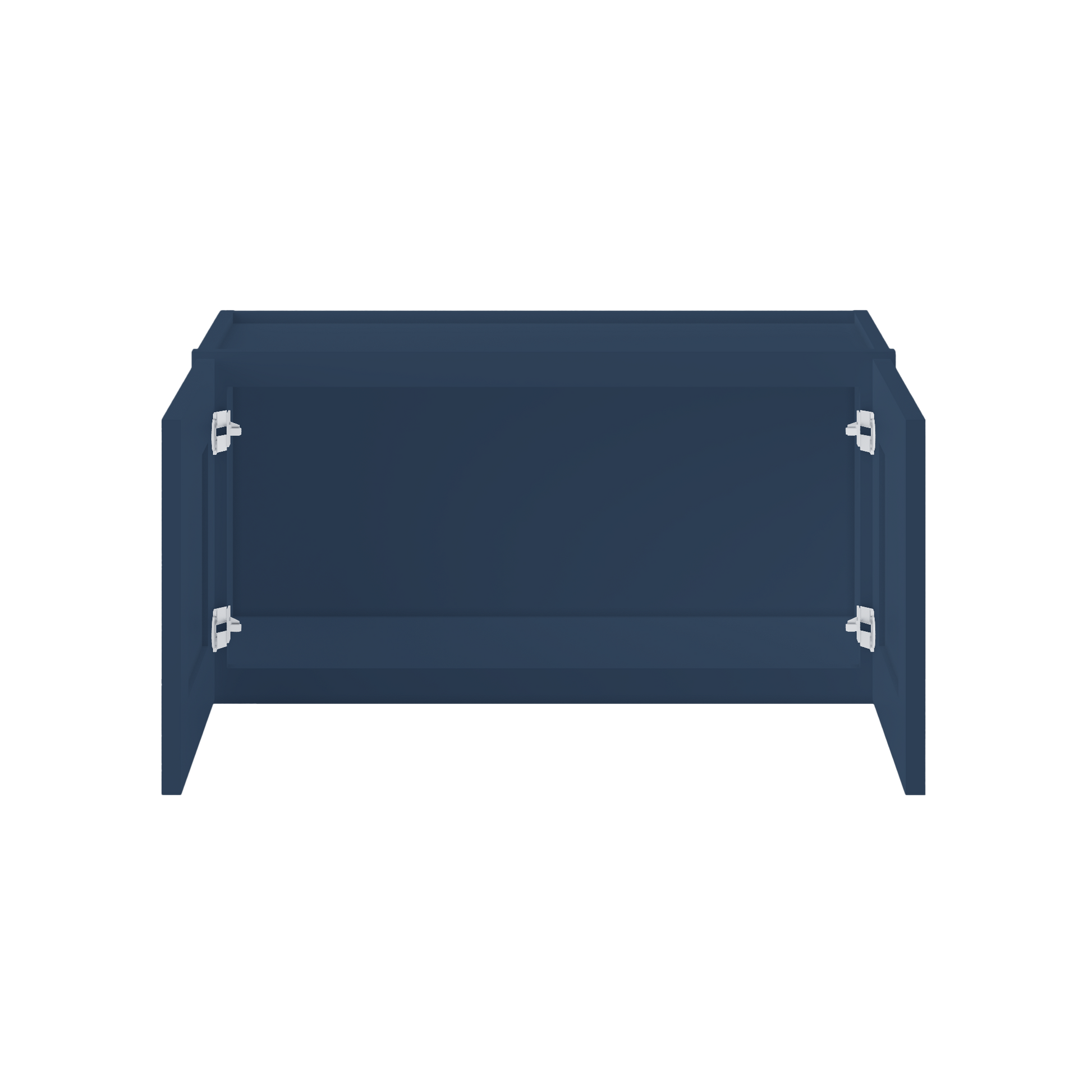 Wall Kitchen Cabinet W3015 Danbury Blue LessCare 30 in. width 15 in. height 12 in. depth - Kitchen Cabinets