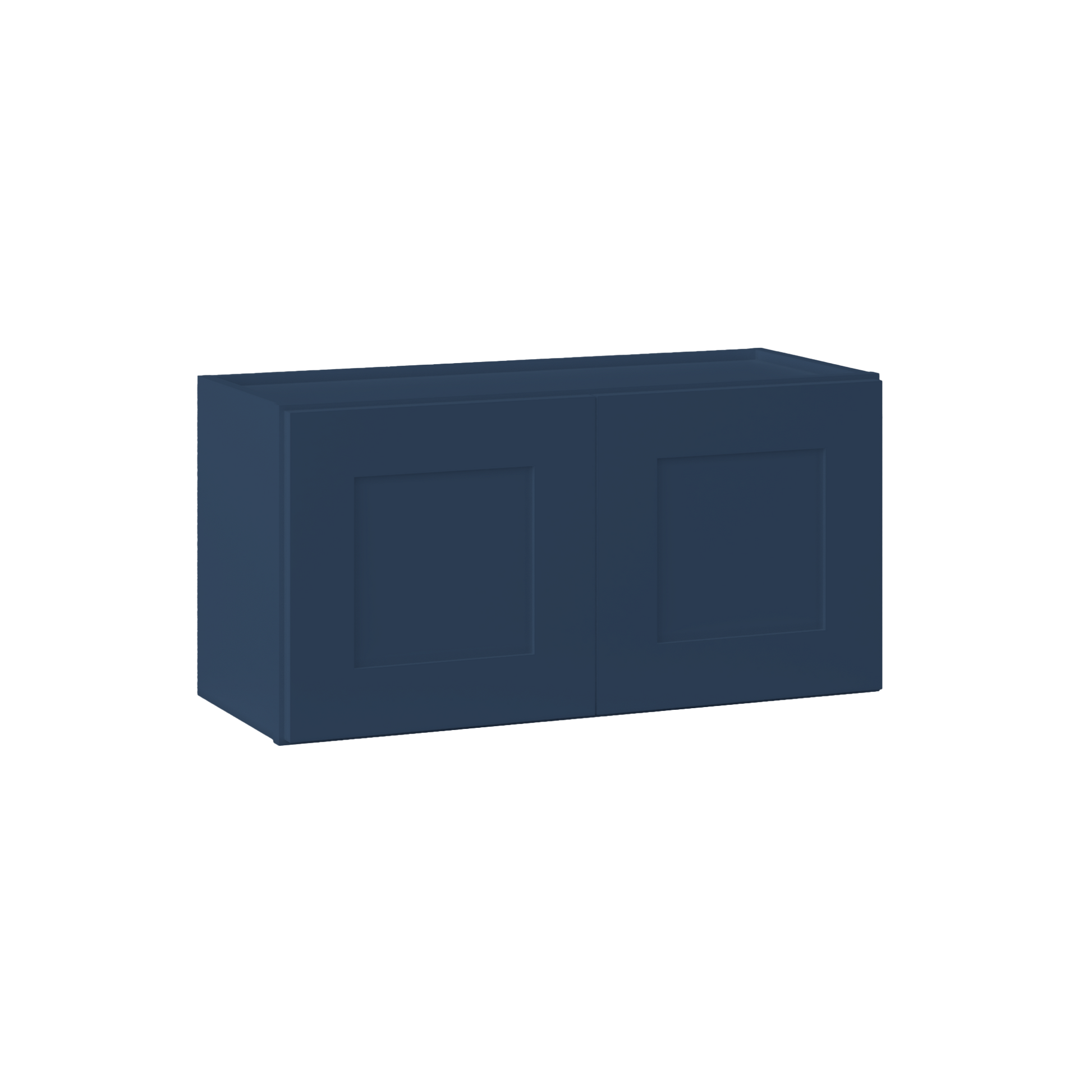 Wall Kitchen Cabinet W3015 Danbury Blue LessCare 30 in. width 15 in. height 12 in. depth - Kitchen Cabinets