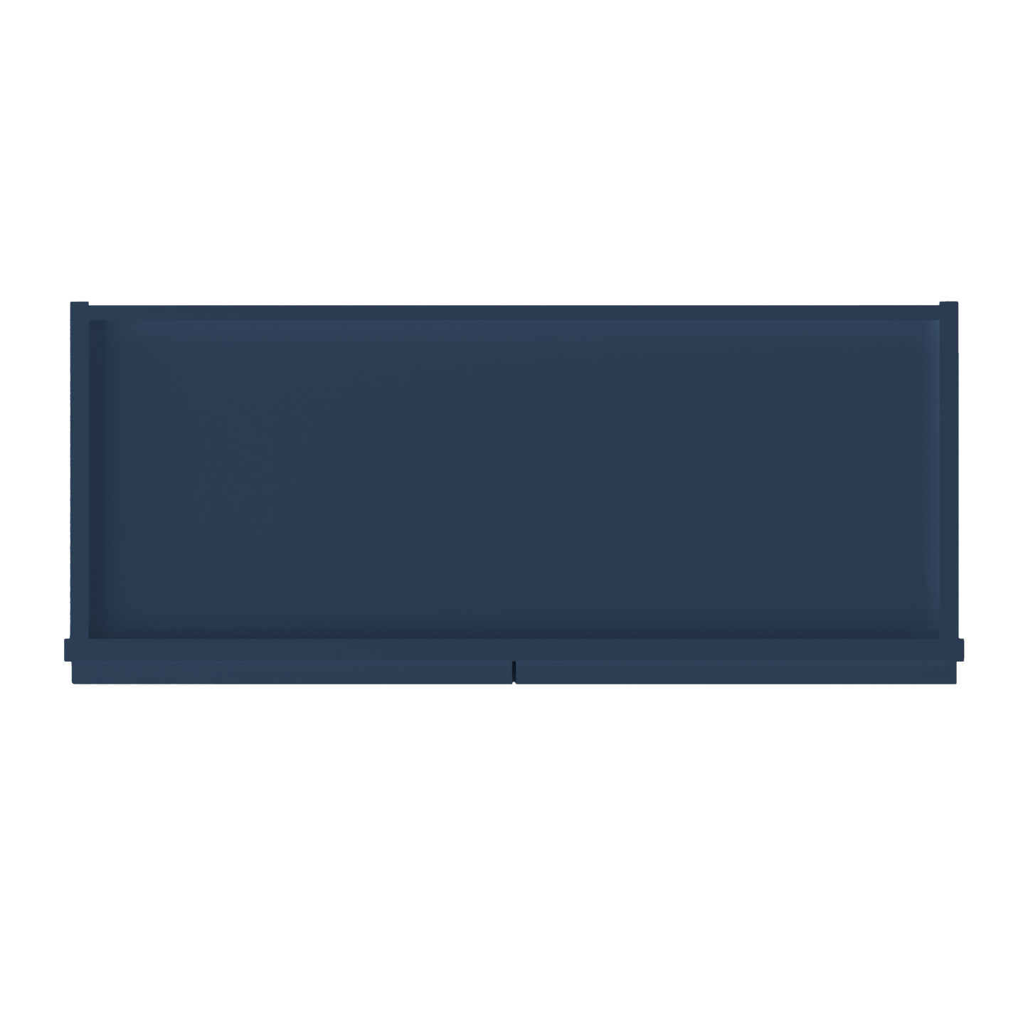 Wall Kitchen Cabinet W3015 Danbury Blue LessCare 30 in. width 15 in. height 12 in. depth - Kitchen Cabinets