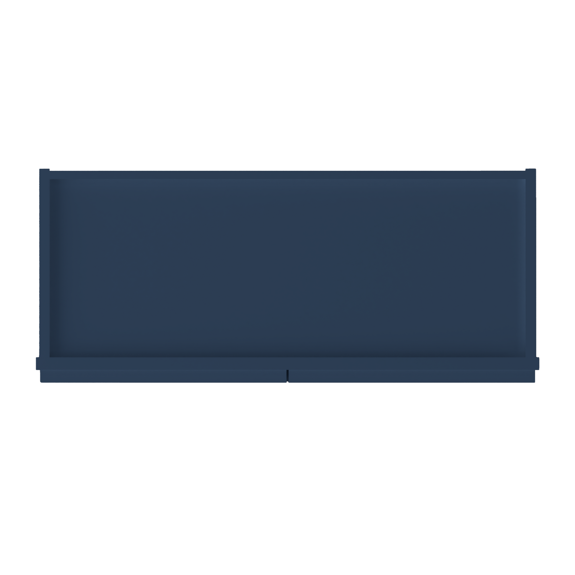 Wall Kitchen Cabinet W3015 Danbury Blue LessCare 30 in. width 15 in. height 12 in. depth - Kitchen Cabinets
