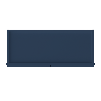 Wall Kitchen Cabinet W3015 Danbury Blue LessCare 30 in. width 15 in. height 12 in. depth - Kitchen Cabinets