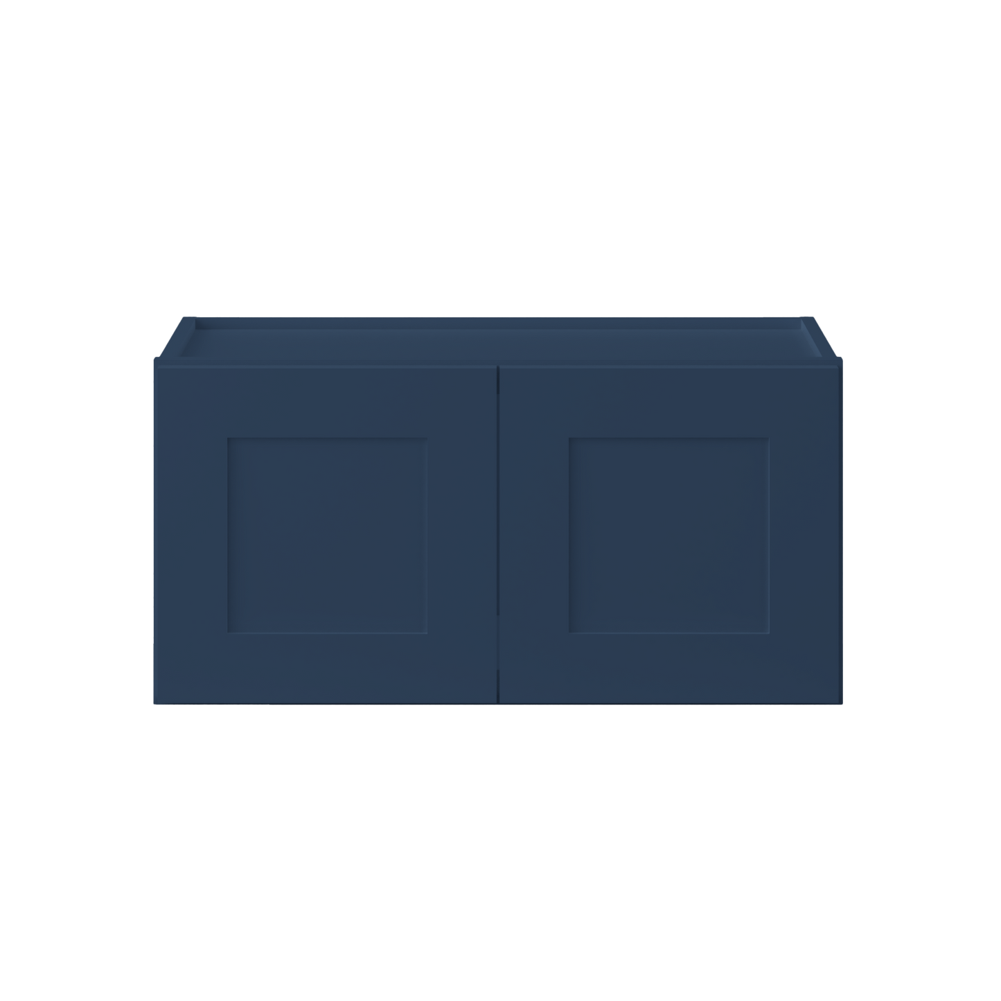 Wall Kitchen Cabinet W3015 Danbury Blue LessCare 30 in. width 15 in. height 12 in. depth - Kitchen Cabinets