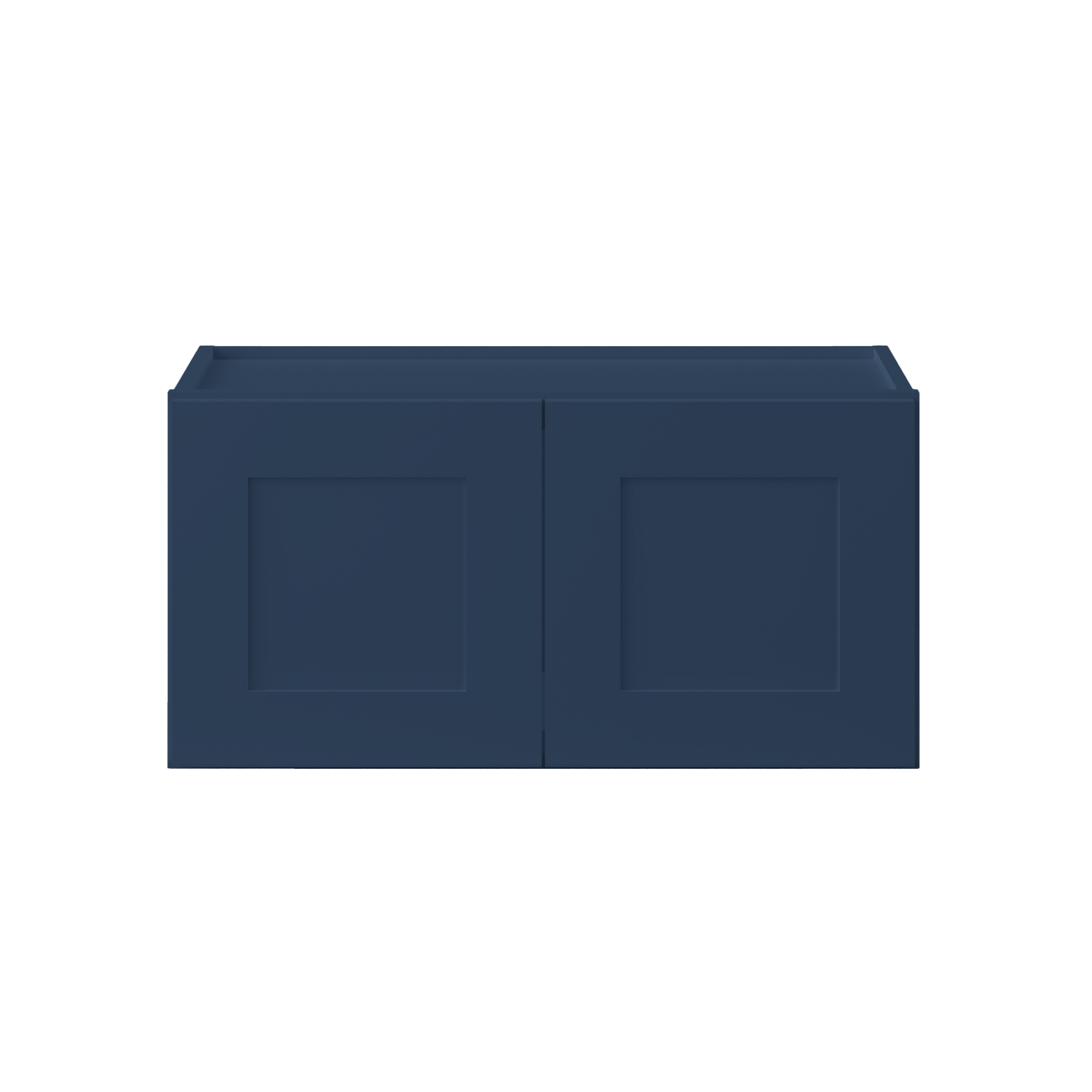 Wall Kitchen Cabinet W3015 Danbury Blue LessCare 30 in. width 15 in. height 12 in. depth - Kitchen Cabinets