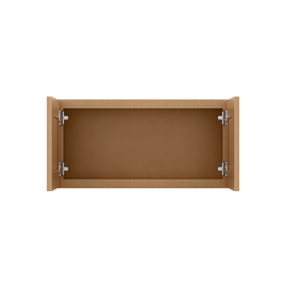 Wall Kitchen Cabinet W3015 Shaker Toffee LessCare 30 in. width 15 in. height 12 in. depth - Kitchen Cabinets