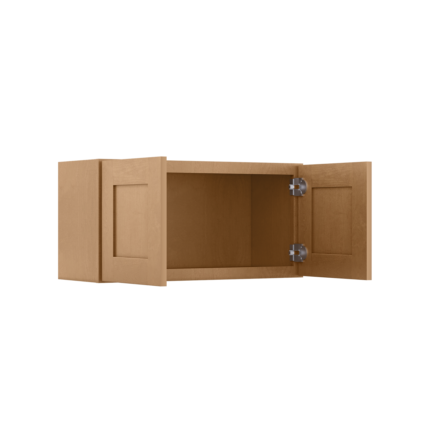 Wall Kitchen Cabinet W3015 Shaker Toffee LessCare 30 in. width 15 in. height 12 in. depth - Kitchen Cabinets