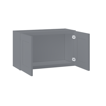 Wall Kitchen Cabinet W3018 Colonial Gray LessCare 30 in. width 18 in. height 12 in. depth - Kitchen Cabinets