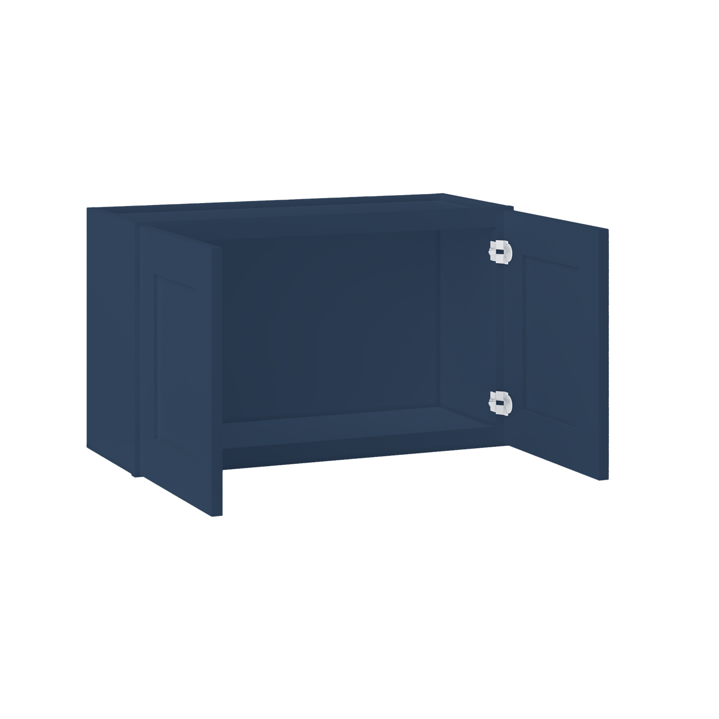 Wall Kitchen Cabinet W3018 Danbury Blue LessCare 30 in. width 18 in. height 12 in. depth - Kitchen Cabinets