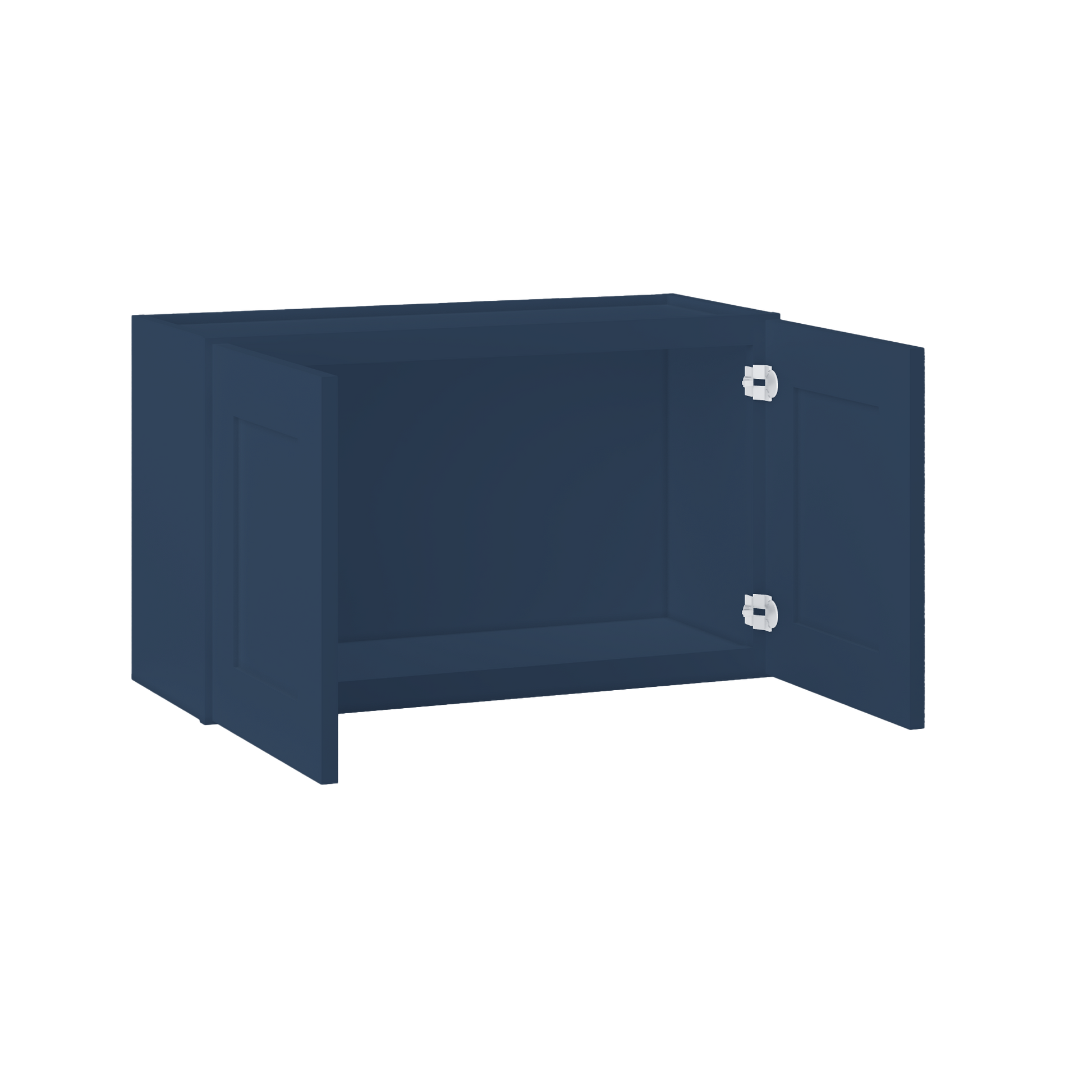 Wall Kitchen Cabinet W3018 Danbury Blue LessCare 30 in. width 18 in. height 12 in. depth - Kitchen Cabinets