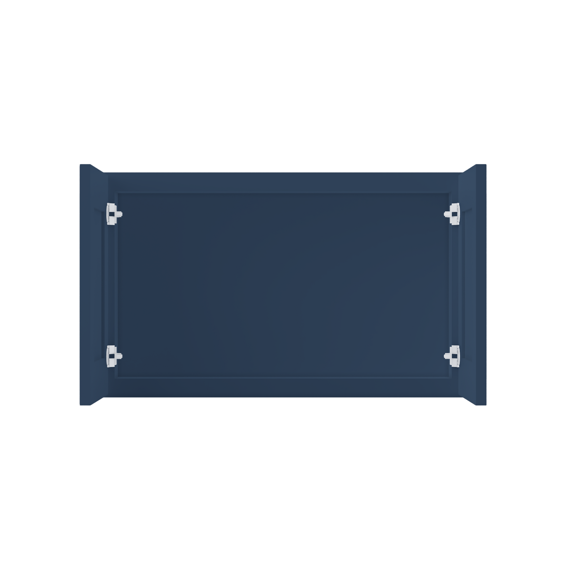 Wall Kitchen Cabinet W3018 Danbury Blue LessCare 30 in. width 18 in. height 12 in. depth - Kitchen Cabinets