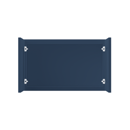 Wall Kitchen Cabinet W3018 Danbury Blue LessCare 30 in. width 18 in. height 12 in. depth - Kitchen Cabinets