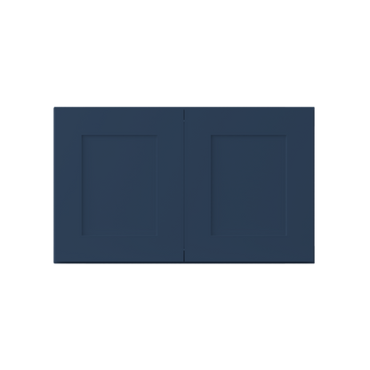 Wall Kitchen Cabinet W3018 Danbury Blue LessCare 30 in. width 18 in. height 12 in. depth - Kitchen Cabinets