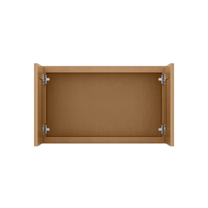 Wall Kitchen Cabinet W3018 Shaker Toffee LessCare 30 in. width 18 in. height 12 in. depth - Kitchen Cabinets