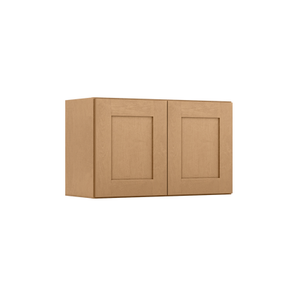 Wall Kitchen Cabinet W3018 Shaker Toffee LessCare 30 in. width 18 in. height 12 in. depth - Kitchen Cabinets