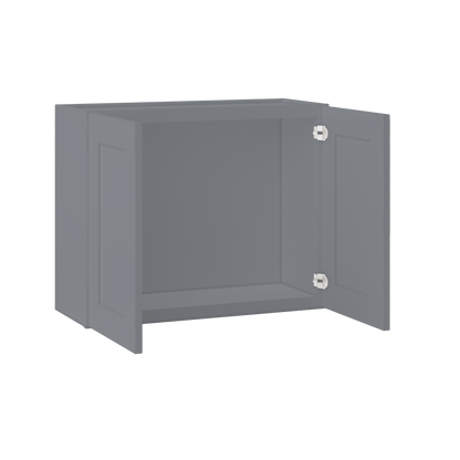 Wall Kitchen Cabinet W3024 Colonial Gray LessCare 30 in. width 24 in. height 12 in. depth - Kitchen Cabinets