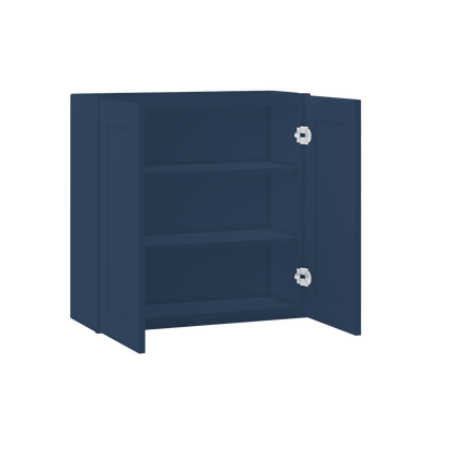 Wall Kitchen Cabinet W3030 Danbury Blue LessCare 30 in. width 30 in. height 12 in. depth - Kitchen Cabinets