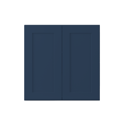 Wall Kitchen Cabinet W3030 Danbury Blue LessCare 30 in. width 30 in. height 12 in. depth - Kitchen Cabinets