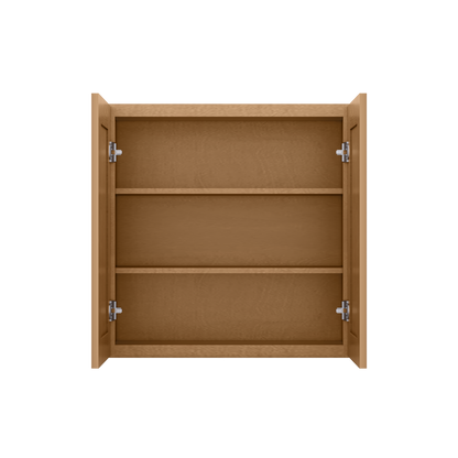 Wall Kitchen Cabinet W3030 Shaker Toffee LessCare 30 in. width 30 in. height 12 in. depth - Kitchen Cabinets