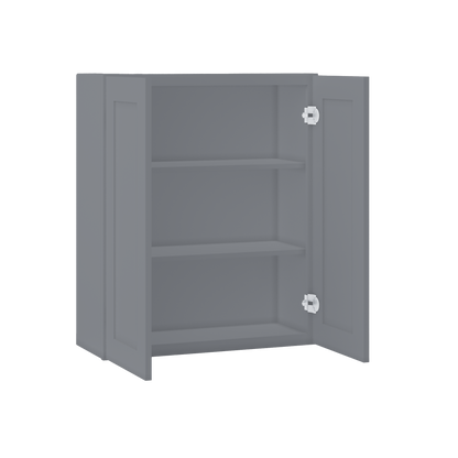 Wall Kitchen Cabinet W3036 Colonial Gray LessCare 30 in. width 36 in. height 12 in. depth - Kitchen Cabinets