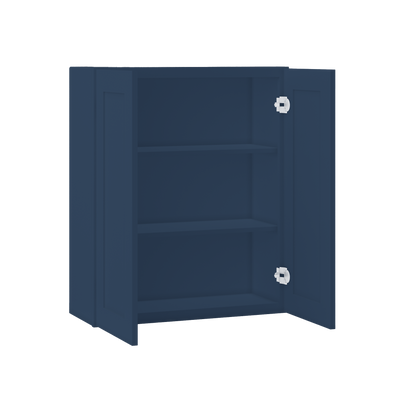 Wall Kitchen Cabinet W3036 Danbury Blue LessCare 30 in. width 36 in. height 12 in. depth - Kitchen Cabinets