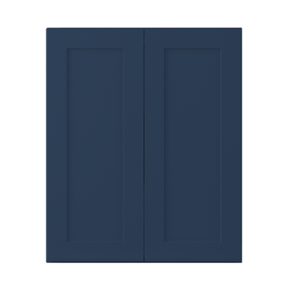 Wall Kitchen Cabinet W3036 Danbury Blue LessCare 30 in. width 36 in. height 12 in. depth - Kitchen Cabinets