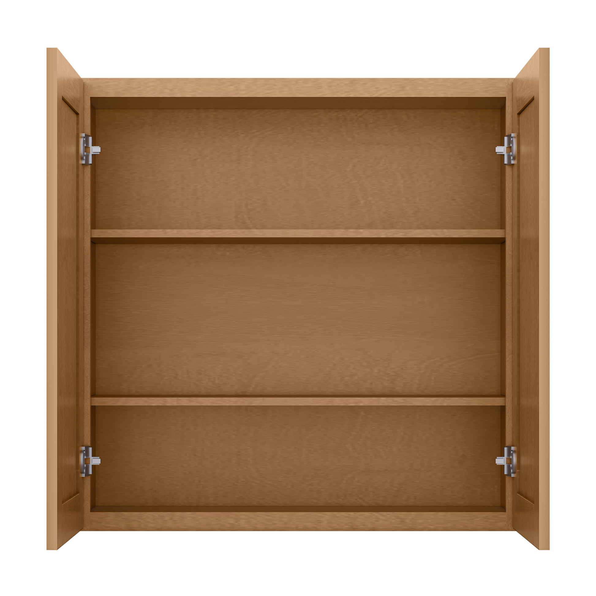 Wall Kitchen Cabinet W3036 Shaker Toffee LessCare 30 in. width 36 in. height 12 in. depth - Kitchen Cabinets