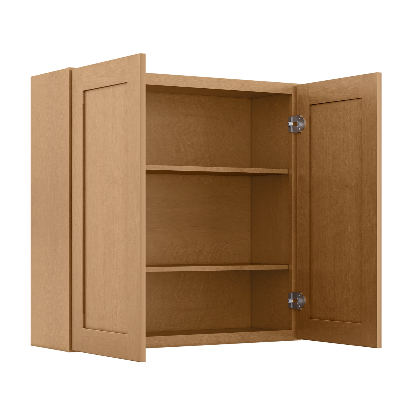 Wall Kitchen Cabinet W3036 Shaker Toffee LessCare 30 in. width 36 in. height 12 in. depth - Kitchen Cabinets