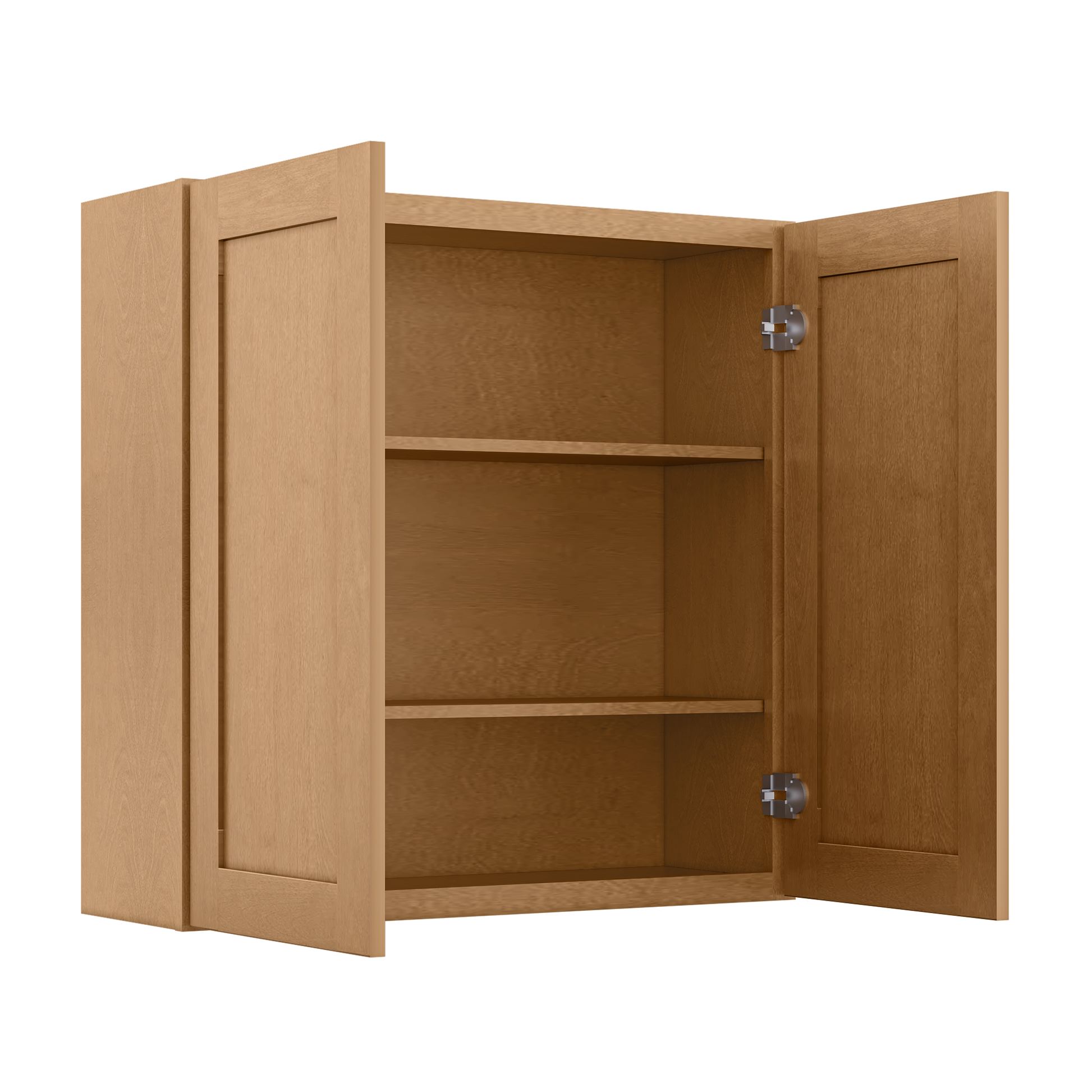 Wall Kitchen Cabinet W3036 Shaker Toffee LessCare 30 in. width 36 in. height 12 in. depth - Kitchen Cabinets