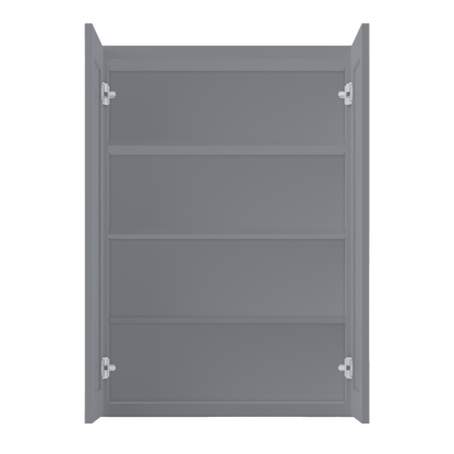 Wall Kitchen Cabinet W3042 Colonial Gray LessCare 30 in. width 42 in. height 12 in. depth - Kitchen Cabinets