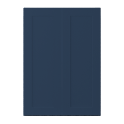 Wall Kitchen Cabinet W3042 Danbury Blue LessCare 30 in. width 42 in. height 12 in. depth - Kitchen Cabinets