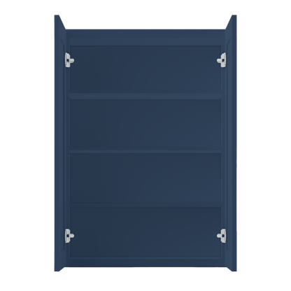 Wall Kitchen Cabinet W3042 Danbury Blue LessCare 30 in. width 42 in. height 12 in. depth - Kitchen Cabinets